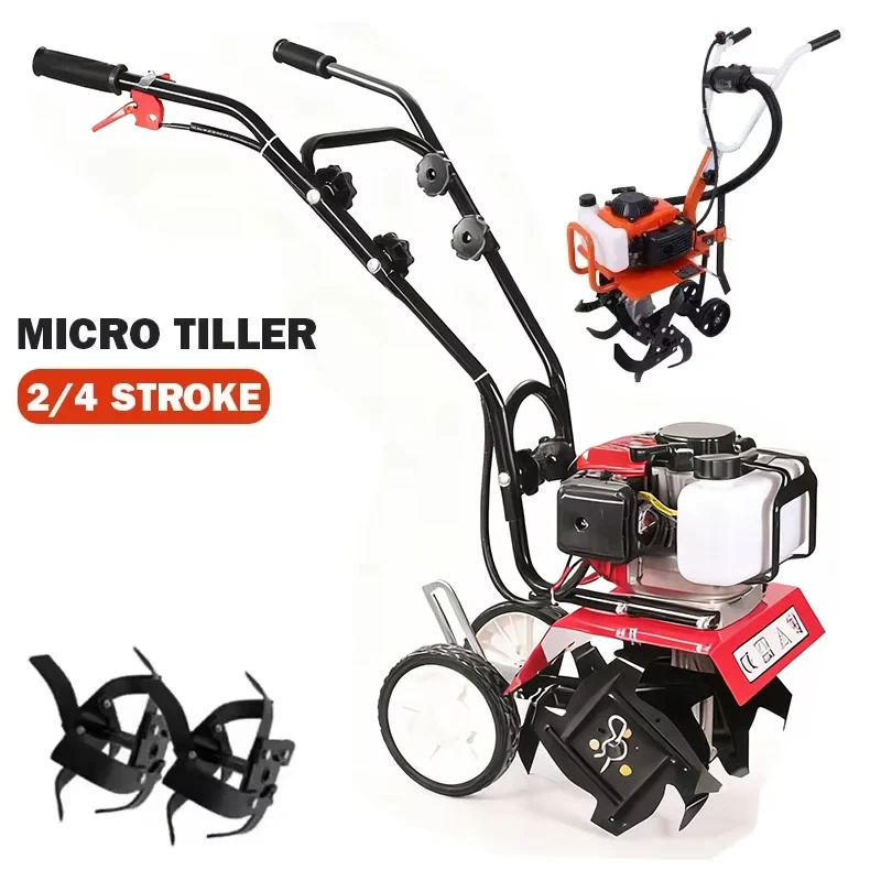 Farming Equipment For Agriculture - Petrol Mini Cultivator Electric Walk Behind