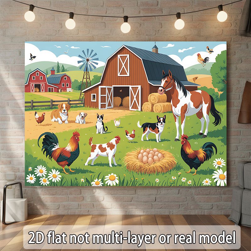 2D flat design, 1-piece banner - Agriculture Farming School ulasan dan harga