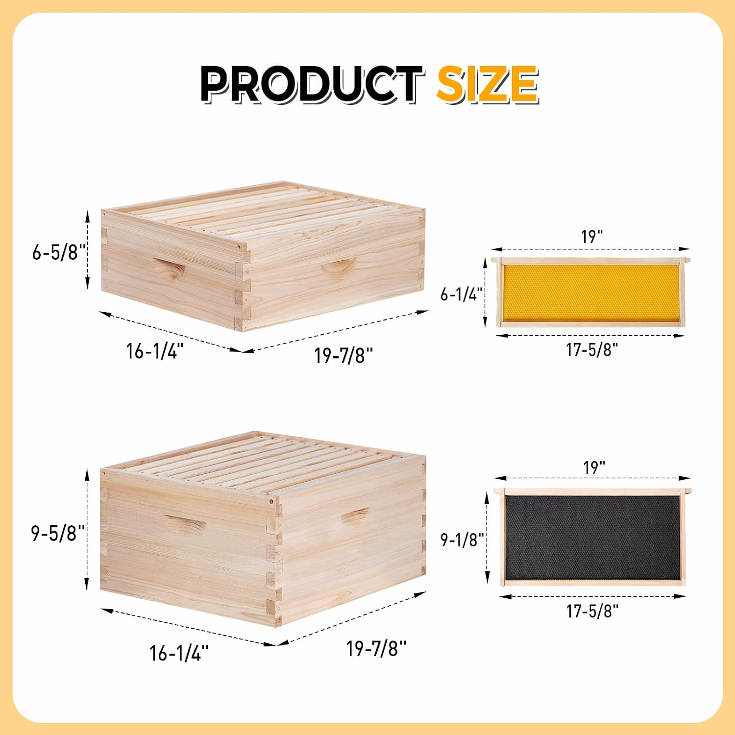 10-Frame Complete Bee Hives an - Beehive Frame Wax ulasan dan harga