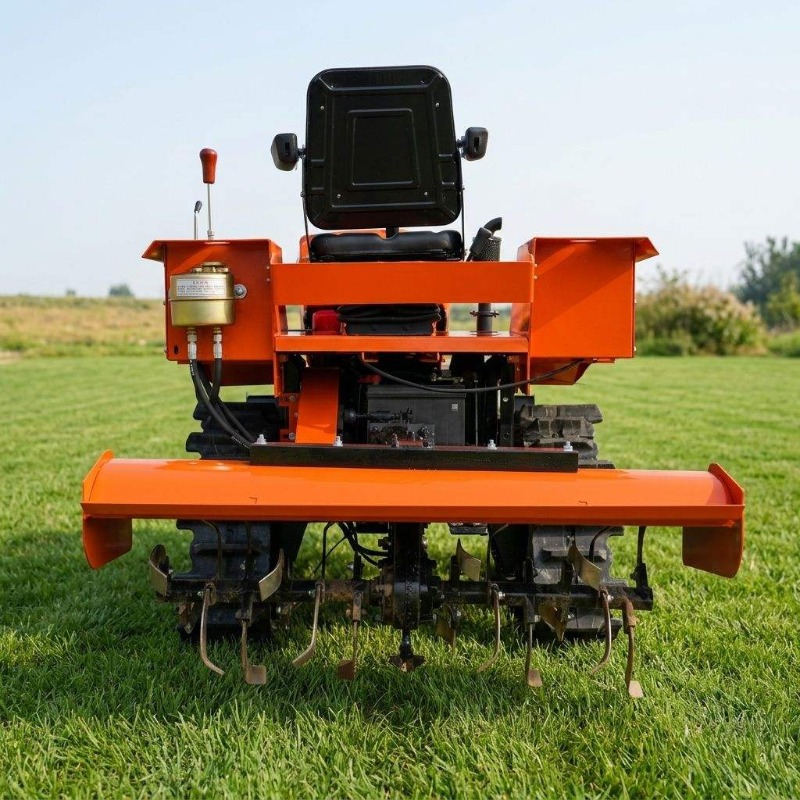 Crawler 4WD Rotary Tiller 35HP - Farming Agriculture Equipment ulasan dan harga