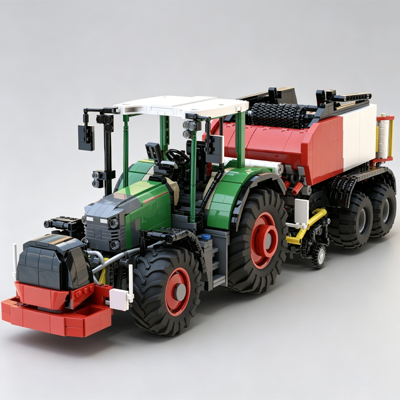 NEW Green Farm Tractor With Re - Farming Agriculture Model ulasan dan harga